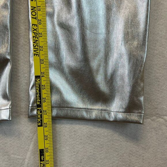 NWT ABERCROMBIE & FITCH Womens 90s Relaxed High Rise Straight Pants 32/14 Silver - Picture 11 of 16